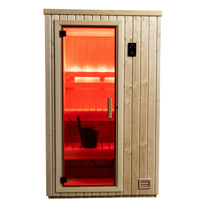 Backlit Bench Lighting Orange NorthStar 44 Indoor 4'x4' Panel Built Pre Fab Sauna