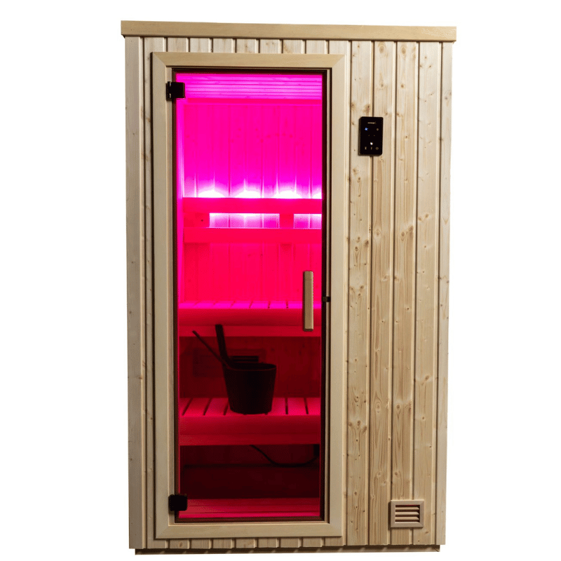 Backlit Bench Lighting Pink NorthStar 44 Indoor 4'x4' Panel Built Pre Fab Sauna