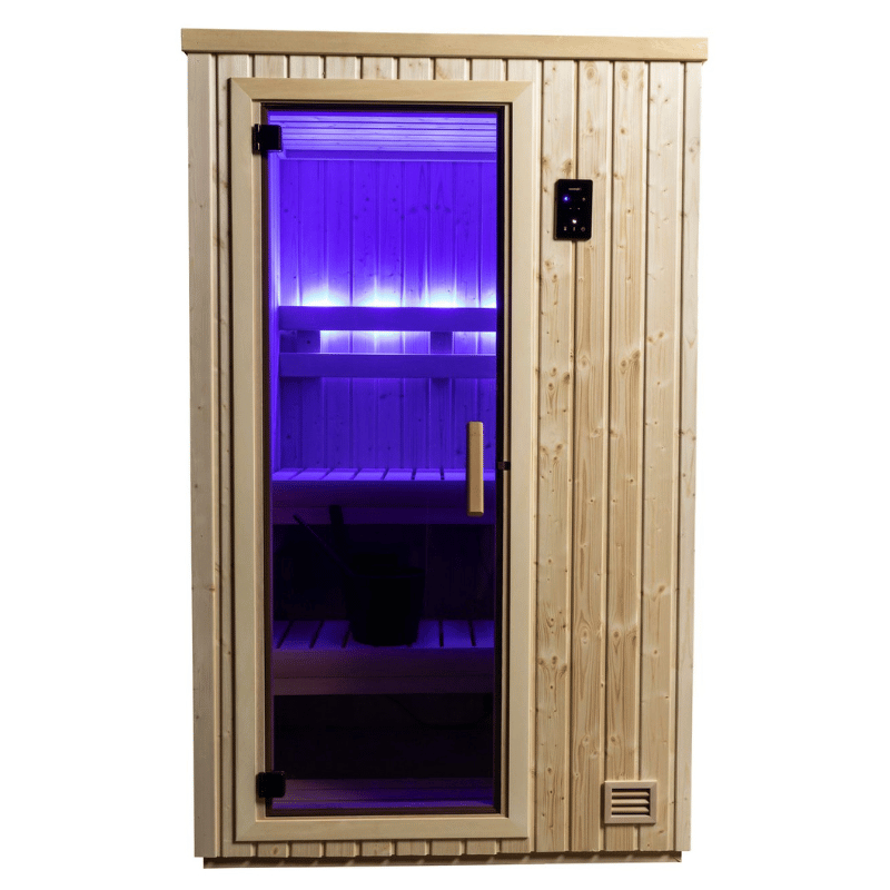 Backlit Bench Lighting Purple NorthStar 44 Indoor 4'x4' Panel Built Pre Fab Sauna