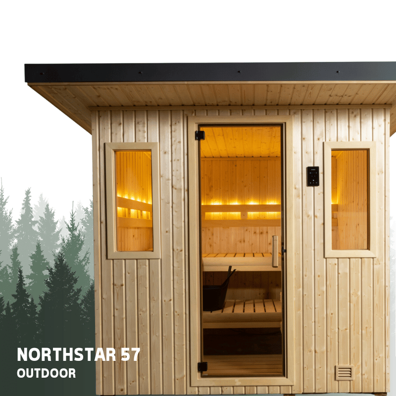 NorthStar 57 Outdoor 5'x7' Panel Built Pre Fab Sauna