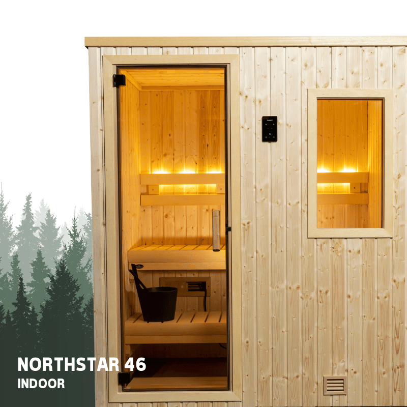 NorthStar Indoor 4'x6' Panel Built Pre Fab Sauna (1)