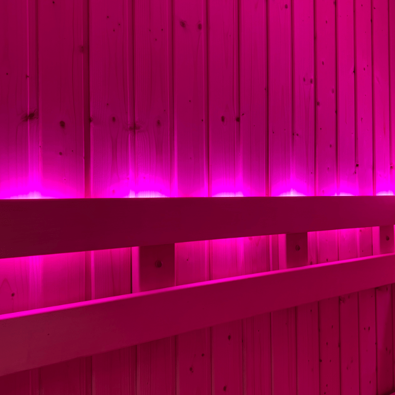 Pink Lighting NorthStar 46 Indoor 4'x6' Panel Built Pre Fab Sauna
