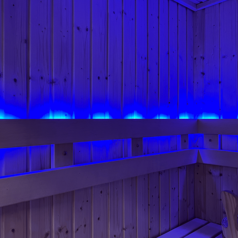 Purple Lighting NorthStar 57 Outdoor 5'x7' Panel Built Pre Fab Sauna
