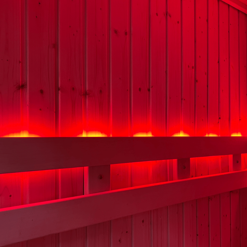 Red Lighting NorthStar 46 Indoor 4'x6' Panel Built Pre Fab Sauna