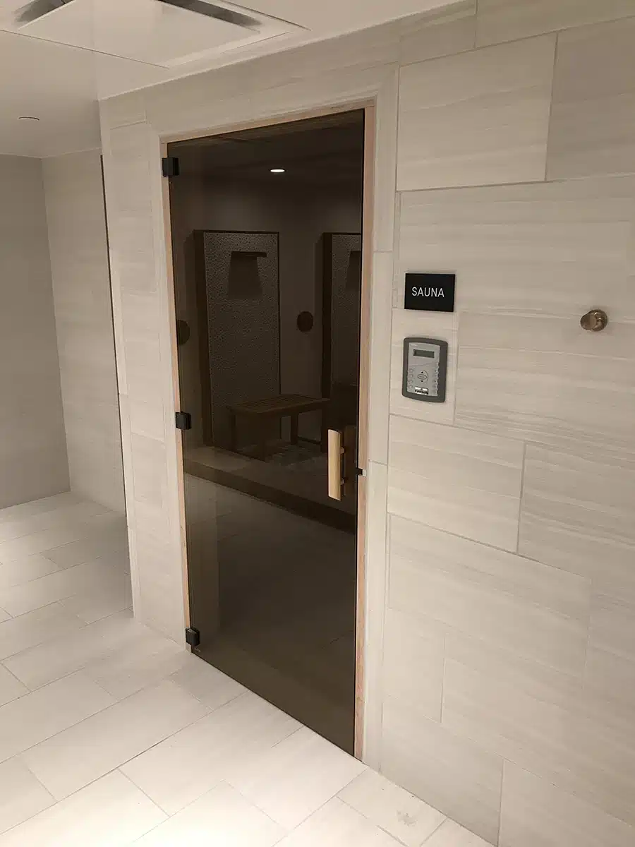 30x80allglassbronzesaunadoor