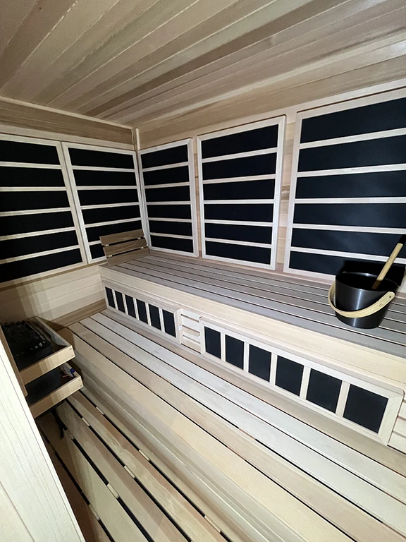 tradtional/ infrared combo sauna cedar