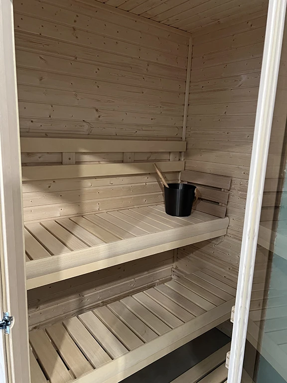 nordic spruce sauna interior