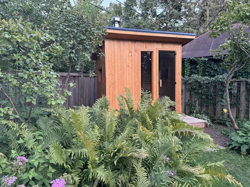 custom shed transformation nordic spruce traditional sauna