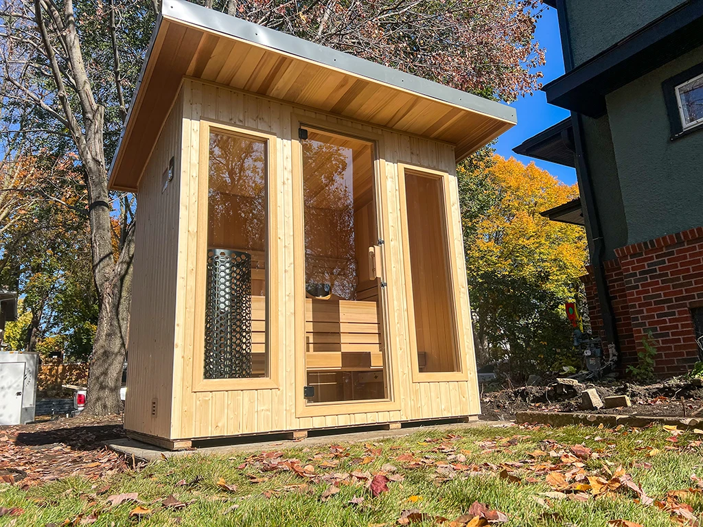 nordic spruce "euro" finnleo outdoor sauna