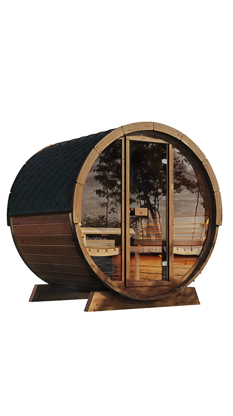 finsauna reviva 400 glass front sauna