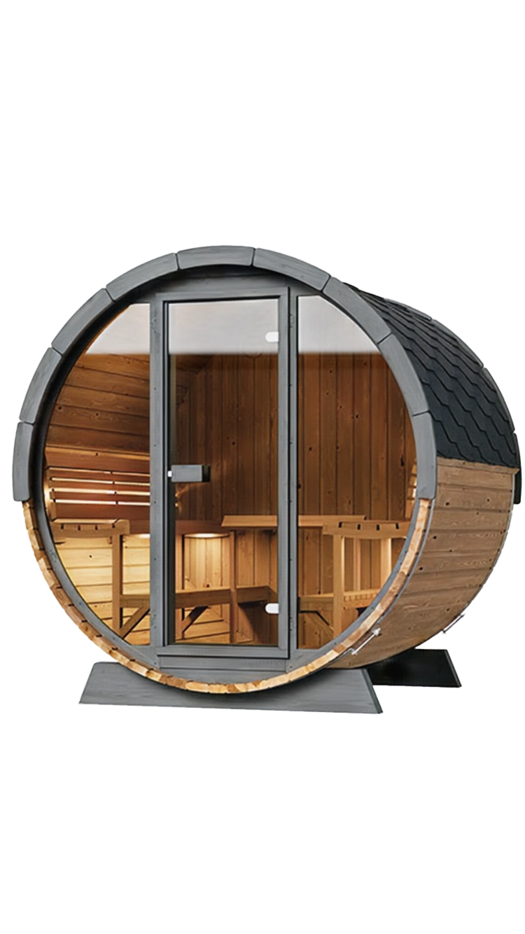 finsauna reviva deluxe 600 barrel sauna