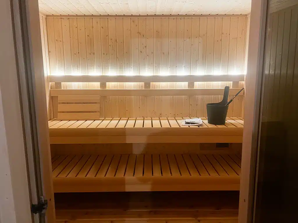 interior of Sisu sauna