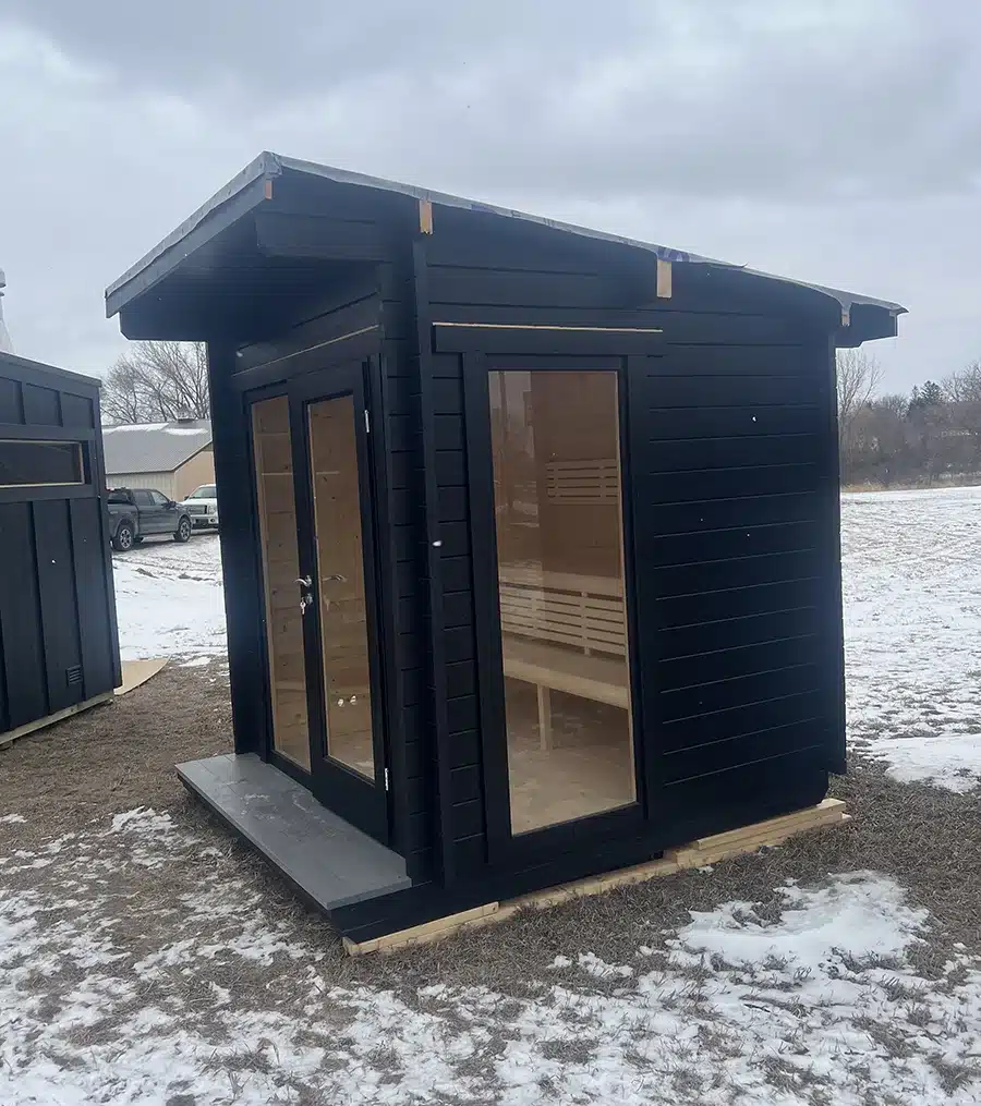 vivida 600 sauna exterior from right side