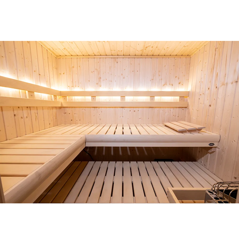 northstar 5x7 sauna nordic spruce interior