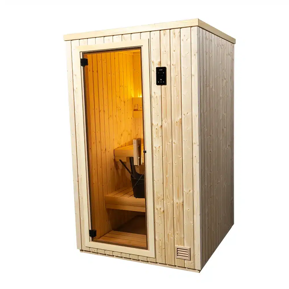 right angle of northstar indoor 44 sauna