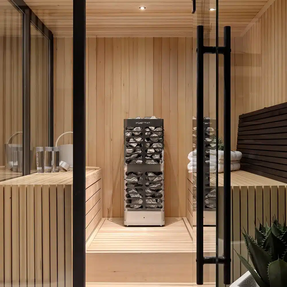 homecraft revive sauna heater in custom sauna