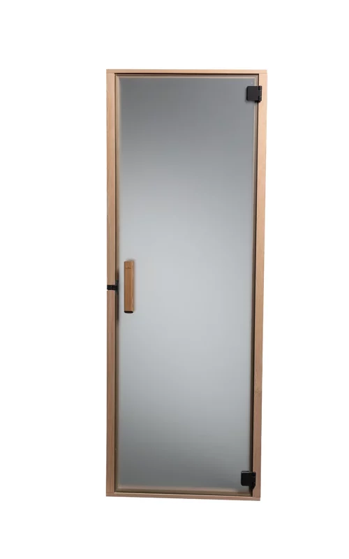 all glass satin frost sauna door